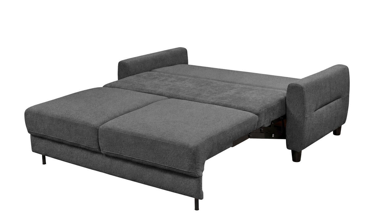 SCHLAFSOFA RIO in Chenille Graphitfarben  - Schwarz/Graphitfarben, MODERN, Holz/Textil (192/83/99cm) - MID.YOU