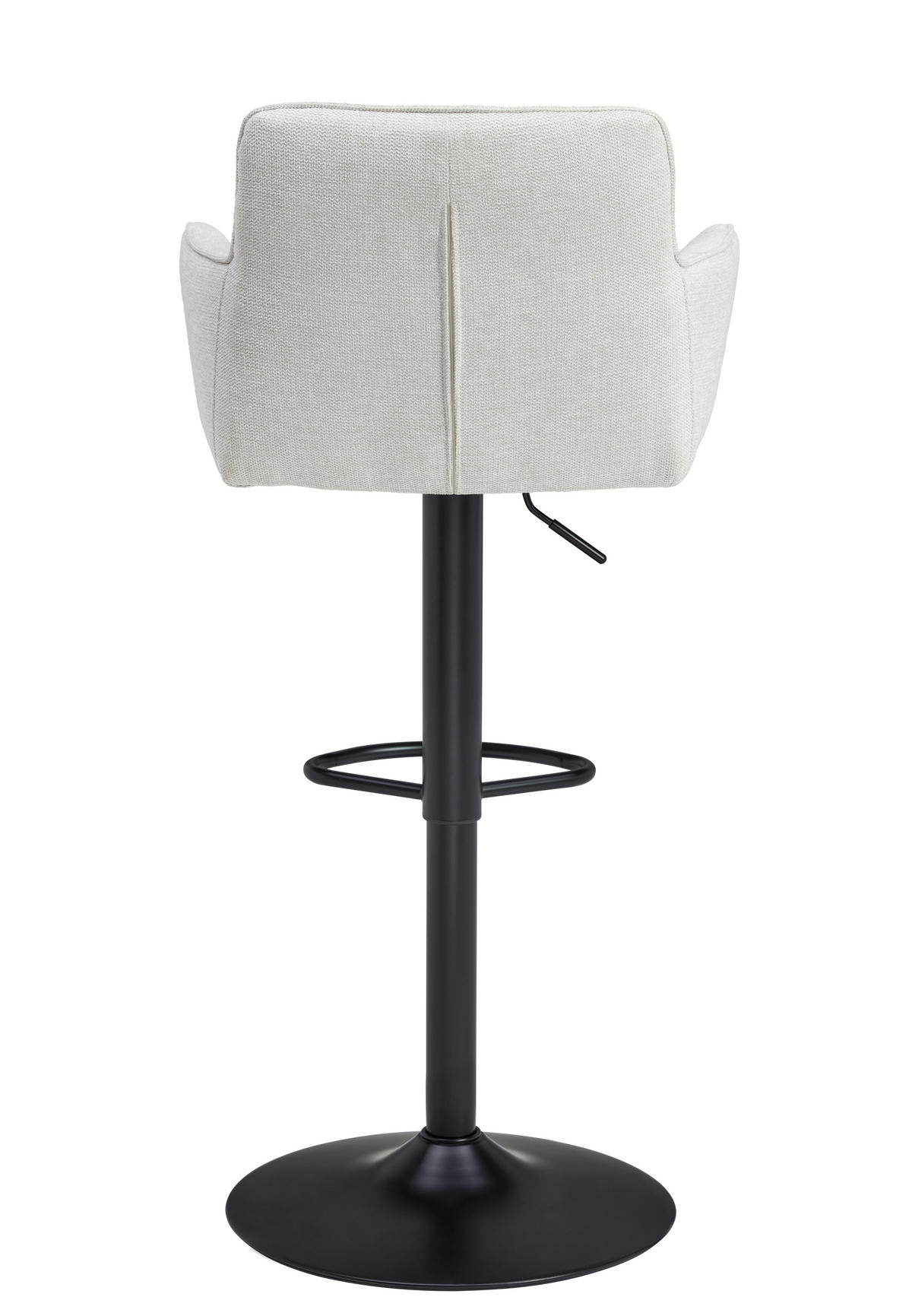 BÁRSZÉK fém, textil fekete, bézs  - bézs/fekete, Modern, textil/fém (55/91.5-113/52cm) - Livetastic