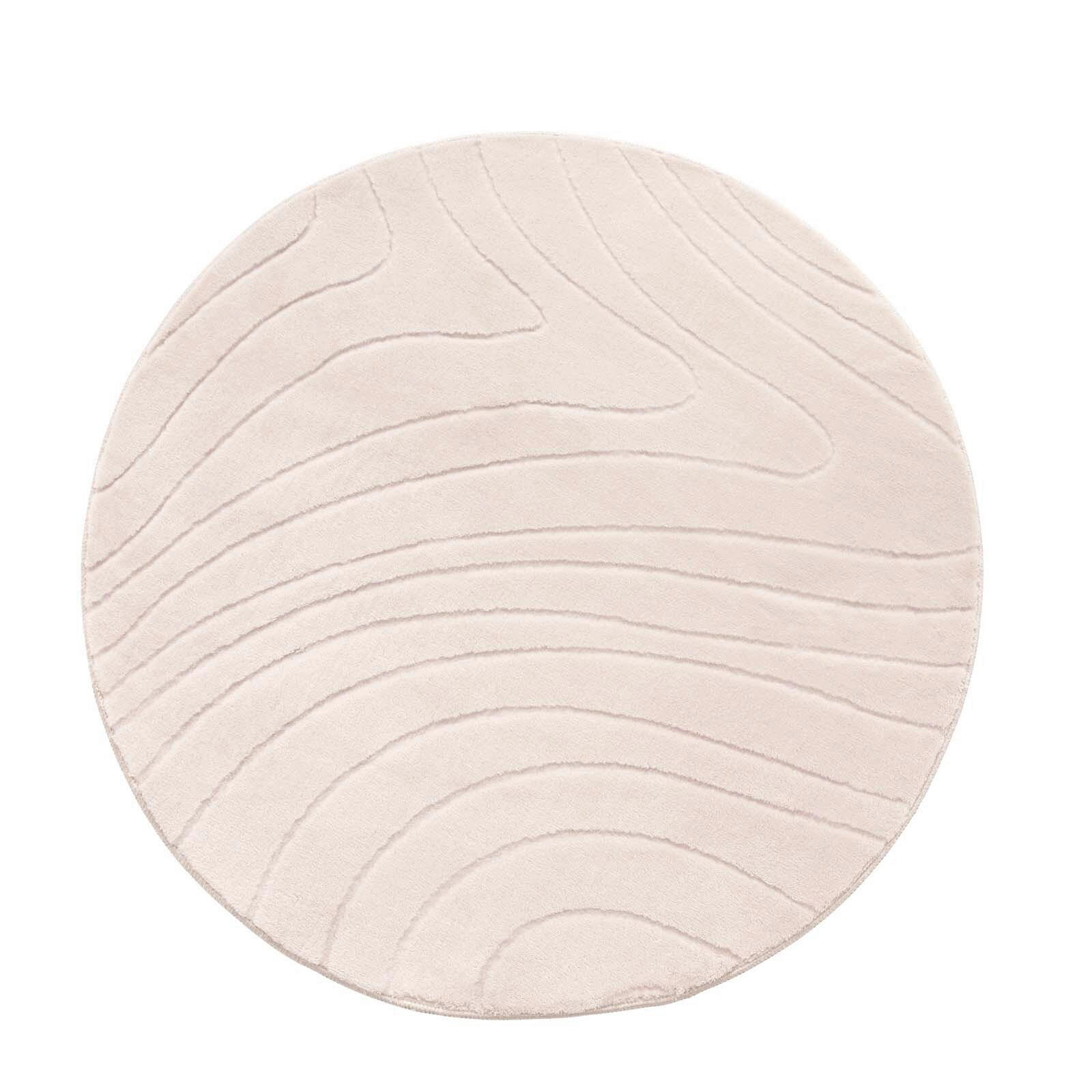 WEBTEPPICH 120 cm Stilo Beige rund  - Beige, Basics, Textil (120cm) - Novel