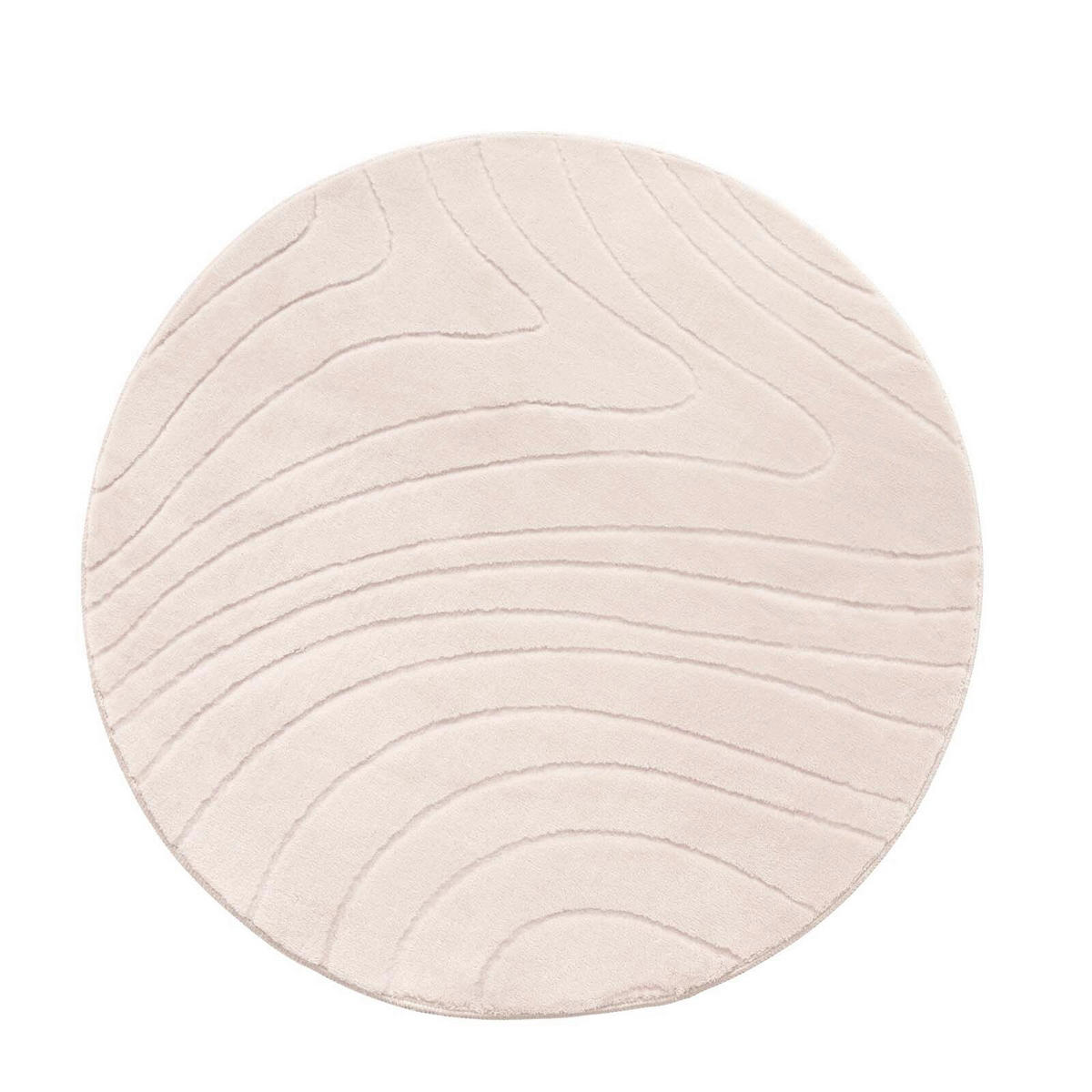 WEBTEPPICH 120 cm Stilo Beige rund  - Beige, Basics, Textil (120cm) - Novel