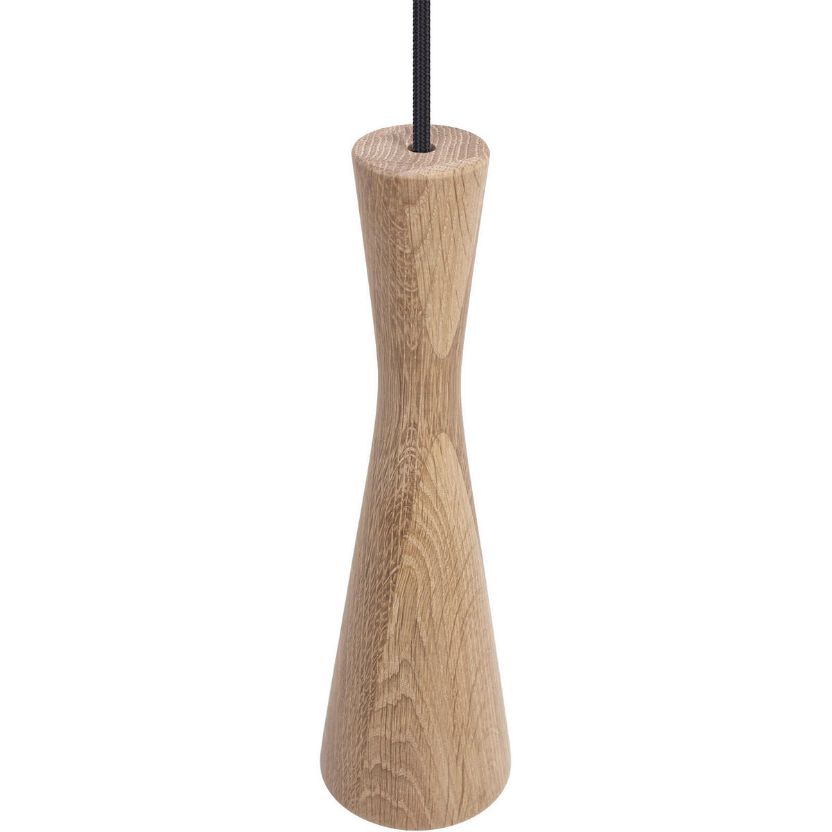 HÄNGELEUCHTE Vegas 10/90-140 cm  - Eichefarben/Schwarz, Natur, Holz (10/90-140cm)