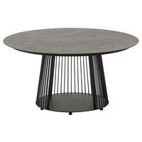 COUCHTISCH in Metall, Stein 83/83/35 cm  - Dunkelgrau/Anthrazit, Basics, Stein/Metall (83/83/35cm) - Schöner Wohnen