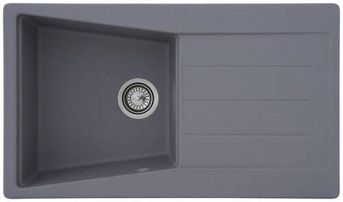 SPÜLE 1725SEATTLE86X50G  - Grau, Trend, Stein (86/20/50cm) - Respekta