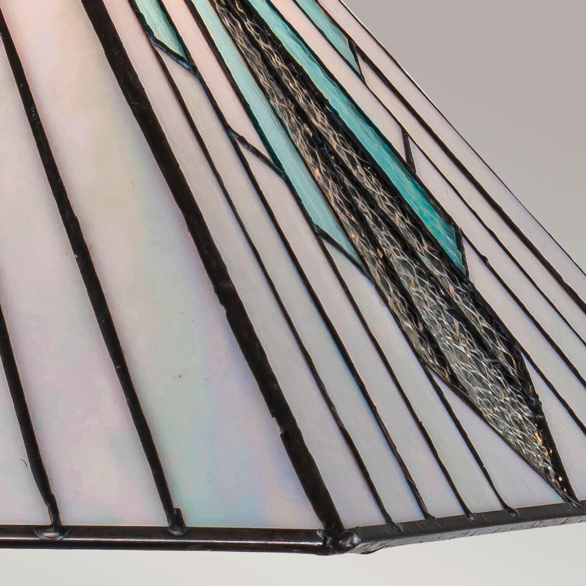 TISCHLEUCHTE   - Dunkelbraun/Multicolor, KONVENTIONELL, Glas/Metall (50,4/30,4/30,4cm) - Elstead Lighting