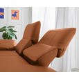 RÉCAMIERE in Echtleder Cognac  - Chromfarben/Cognac, Design, Leder/Metall (209/85-109/95-16cm) - Dieter Knoll