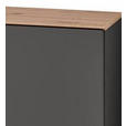 SIDEBOARD 136/99/41 cm  in Graphitfarben, Eiche Artisan  - Schwarz/Graphitfarben, MODERN, Holzwerkstoff/Metall (136/99/41cm) - Voleo