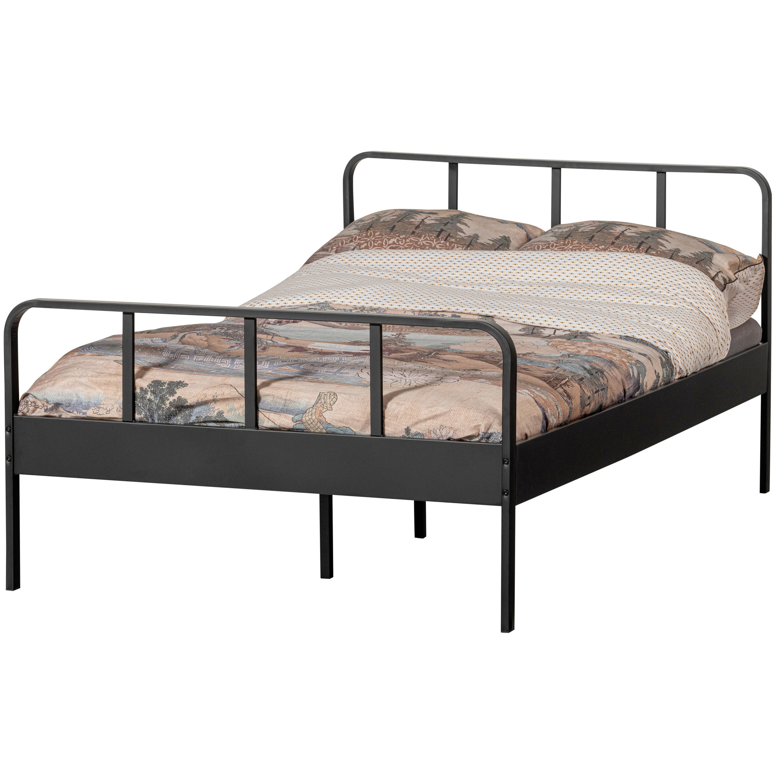 METALLBETT 120/200 cm  in Schwarz  - Schwarz, Basics, Metall (120/200cm) - MID.YOU