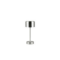 AKKU-TISCHLEUCHTE Jeff 12,6/30 cm  - Nickelfarben, KONVENTIONELL, Metall (12,6/30cm)