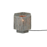 BORDSLAMPA Good & Mojo 27/27/26 cm   - grå, Basics, naturmaterial (27/27/26cm) - Good & Mojo