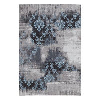 VINTAGE-TEPPICH 40/60 cm Diana Melody Blau, Grau  - Blau/Grau, Trend, Textil (40/60cm) - Novel