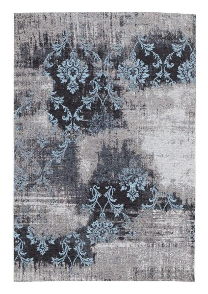 Vintage-Teppich Diana Melody Blau/Grau 40x60 cm Blau, Grau  40/60 cm 