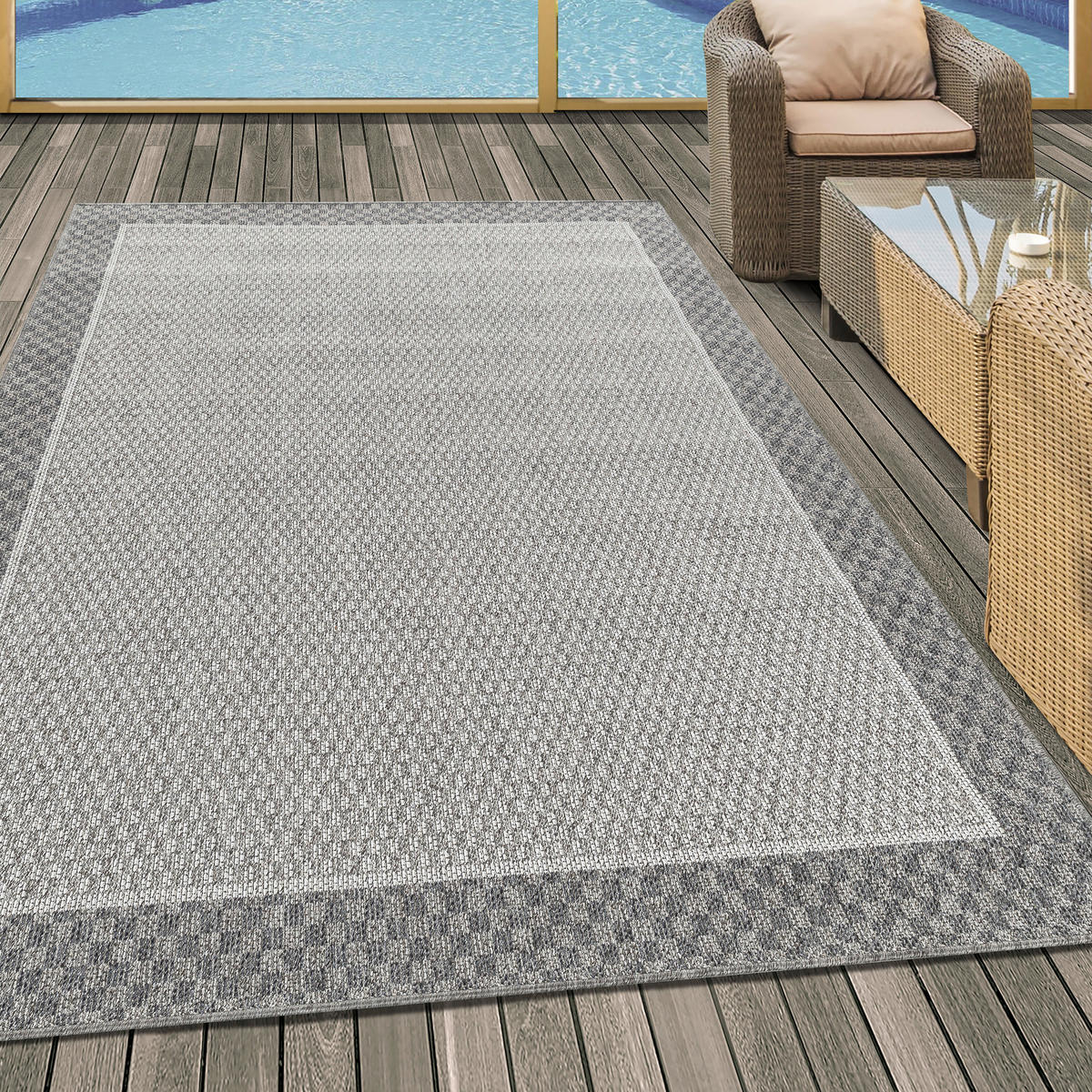 FLATVÄVD MATTA 240/340 cm Aruba  - cremefärgad, Design, textil (240/340cm) - Novel