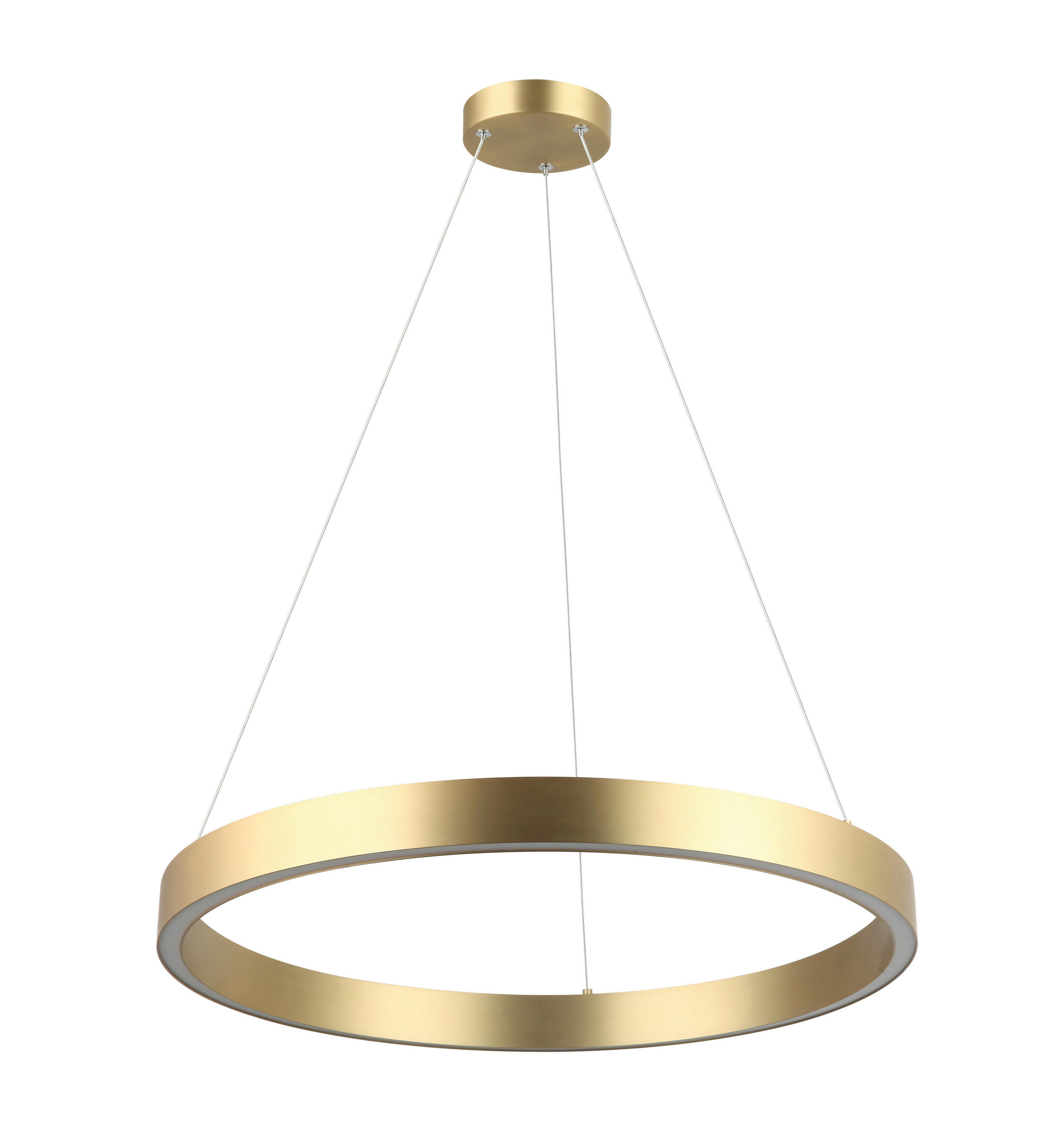 LED-HÄNGELEUCHTE 60/126 cm  - Goldfarben, Design, Metall (60/126cm)