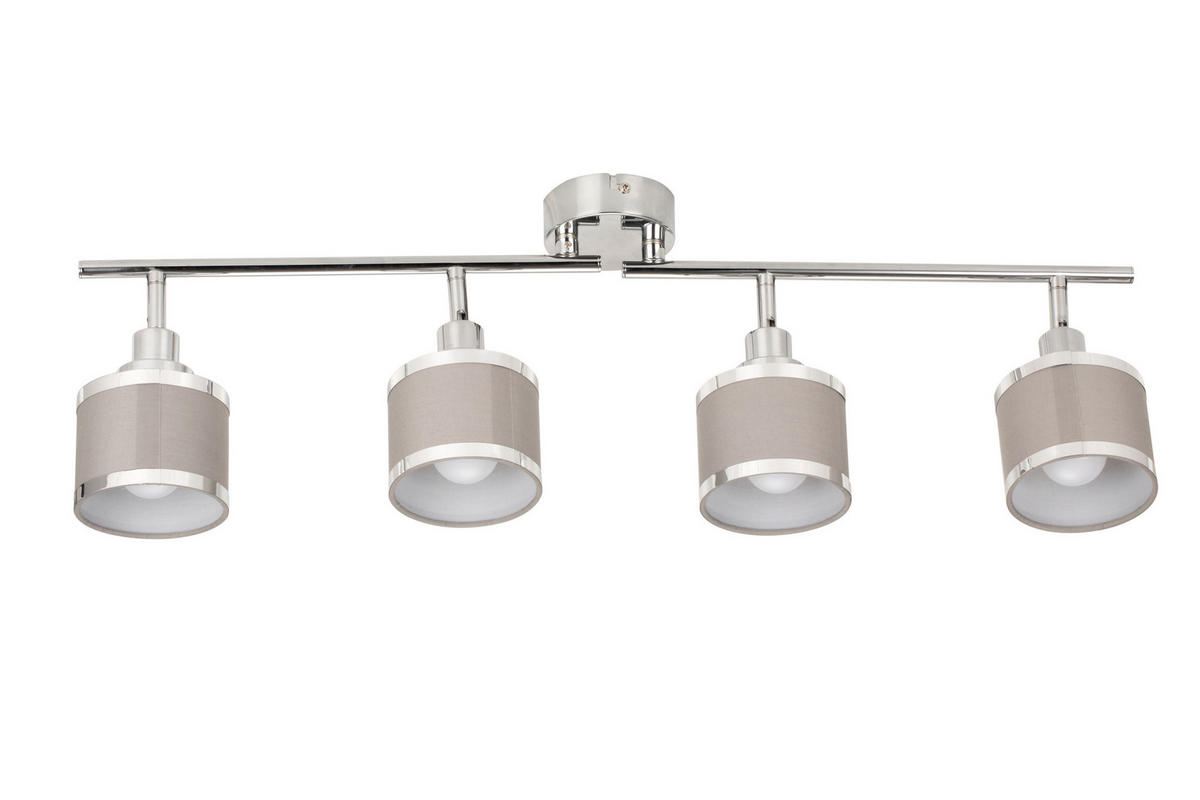 STRAHLER Anello 89,3/10/19,5 cm   - Chromfarben/Grau, Basics, Kunststoff/Textil (89,3/10/19,5cm) - Novel