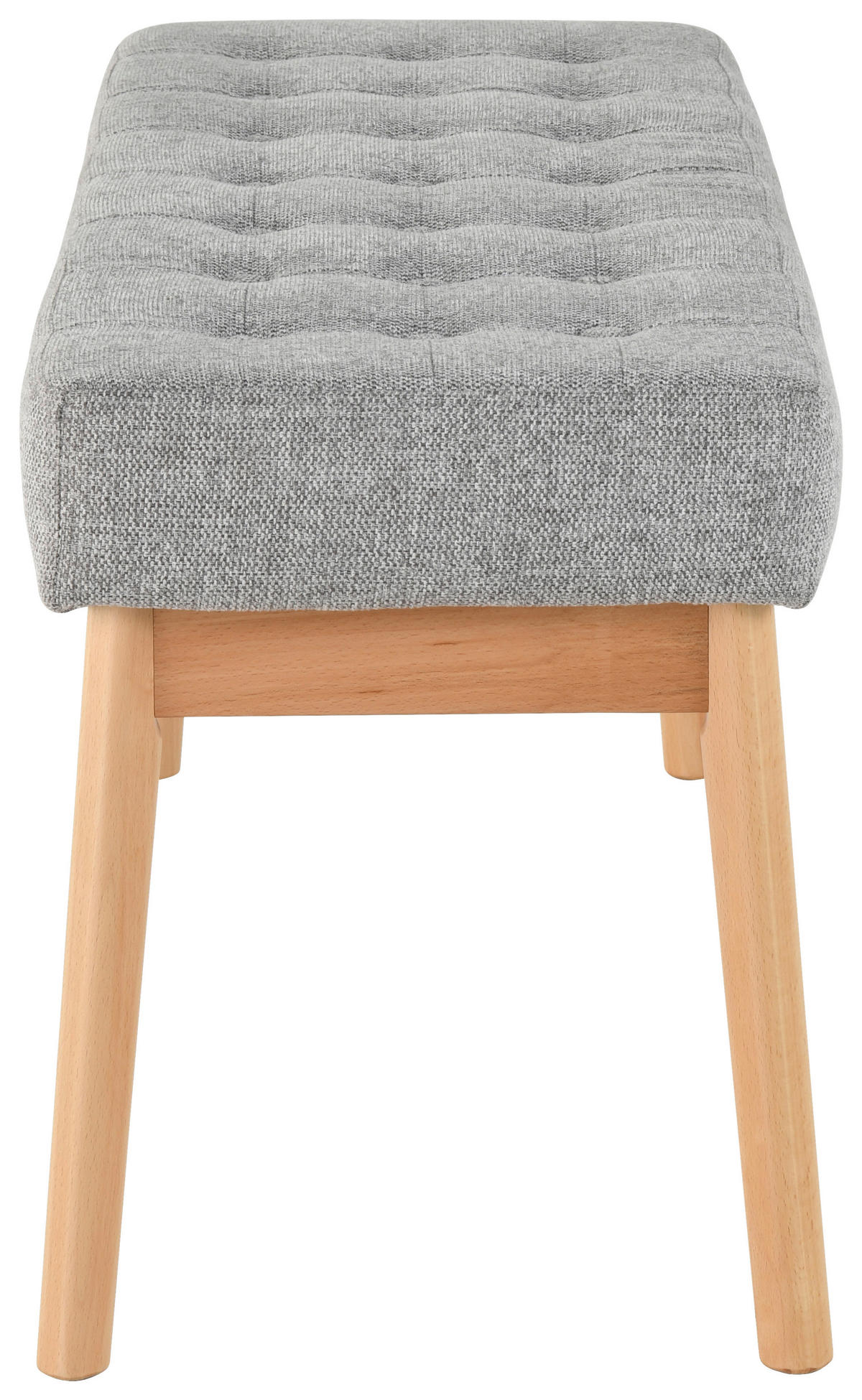 GARDEROBENBANK - Eichefarben/Grau, Design, Holz/Textil (100/48/36cm) - MID.YOU