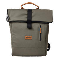 WICKELRUCKSACK N° 6 Khaki/Cognac  - Cognac/Olivgrün, Basics, Textil (31/45/12cm) - Gesslein