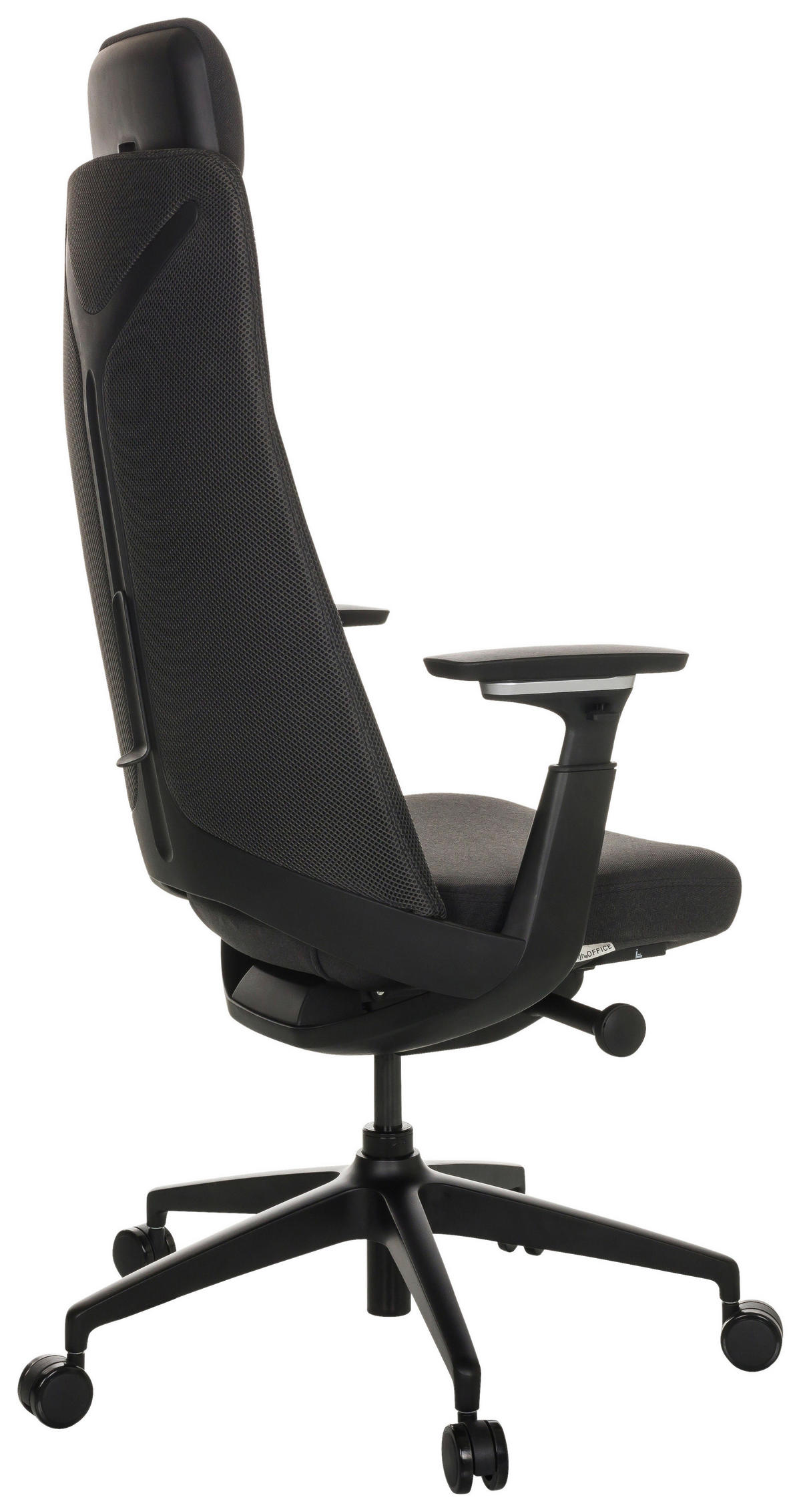 CHEFSESSEL Schwarz  - Schwarz, Basics, Kunststoff/Textil (68/120-131/60cm) - MID.YOU