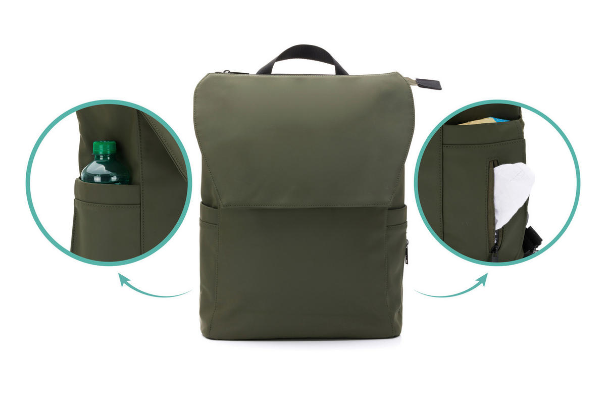 WICKELRUCKSACK - Grün, Basics, Textil - Jimmylee