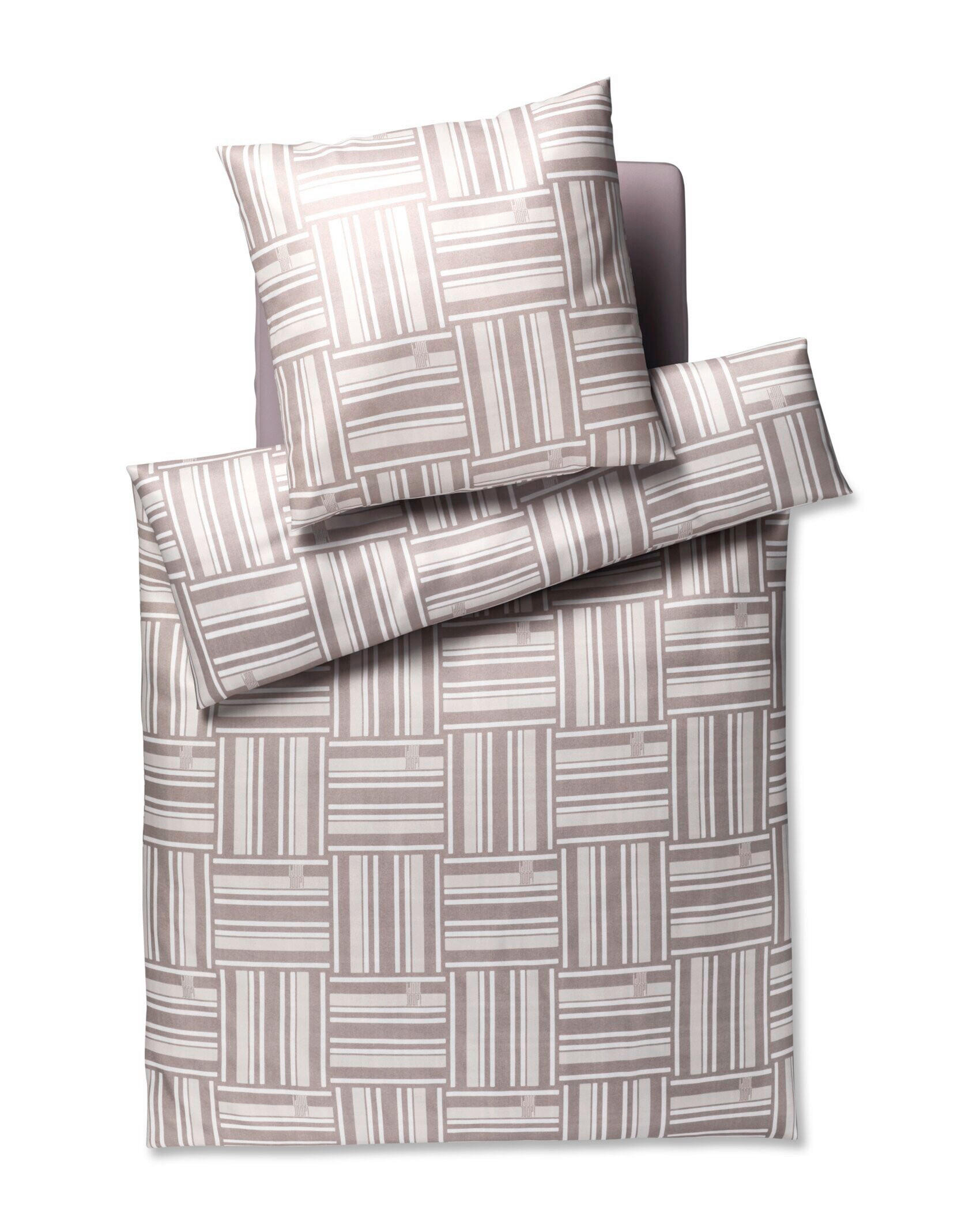 BETTWÄSCHE 2-teilig JOOP! WEAVE Jersey 155/220 cm  - Sandfarben, Basics, Textil (155/220cm) - Joop!