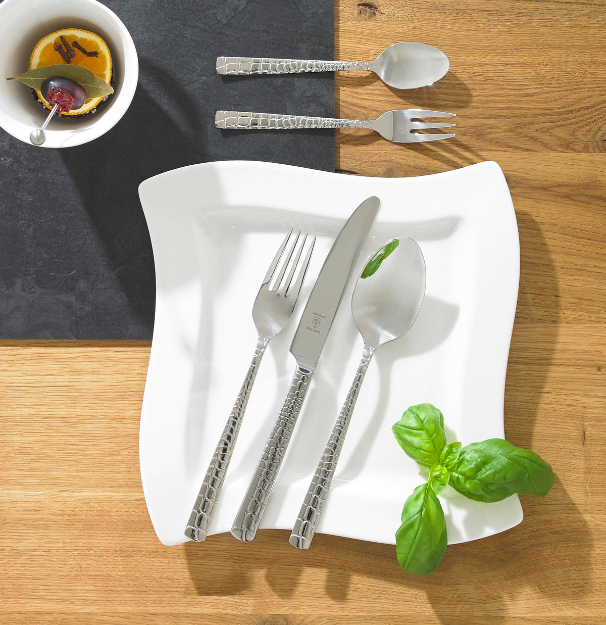 SET DE TACÂMURI 30 piese  Croco  - culoare inox, Konventionell, metal - Justinus