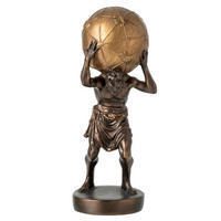 SKULPTUR - Goldfarben/Braun, Basics, Kunststoff (18/16/42,5cm) - Ambia Home