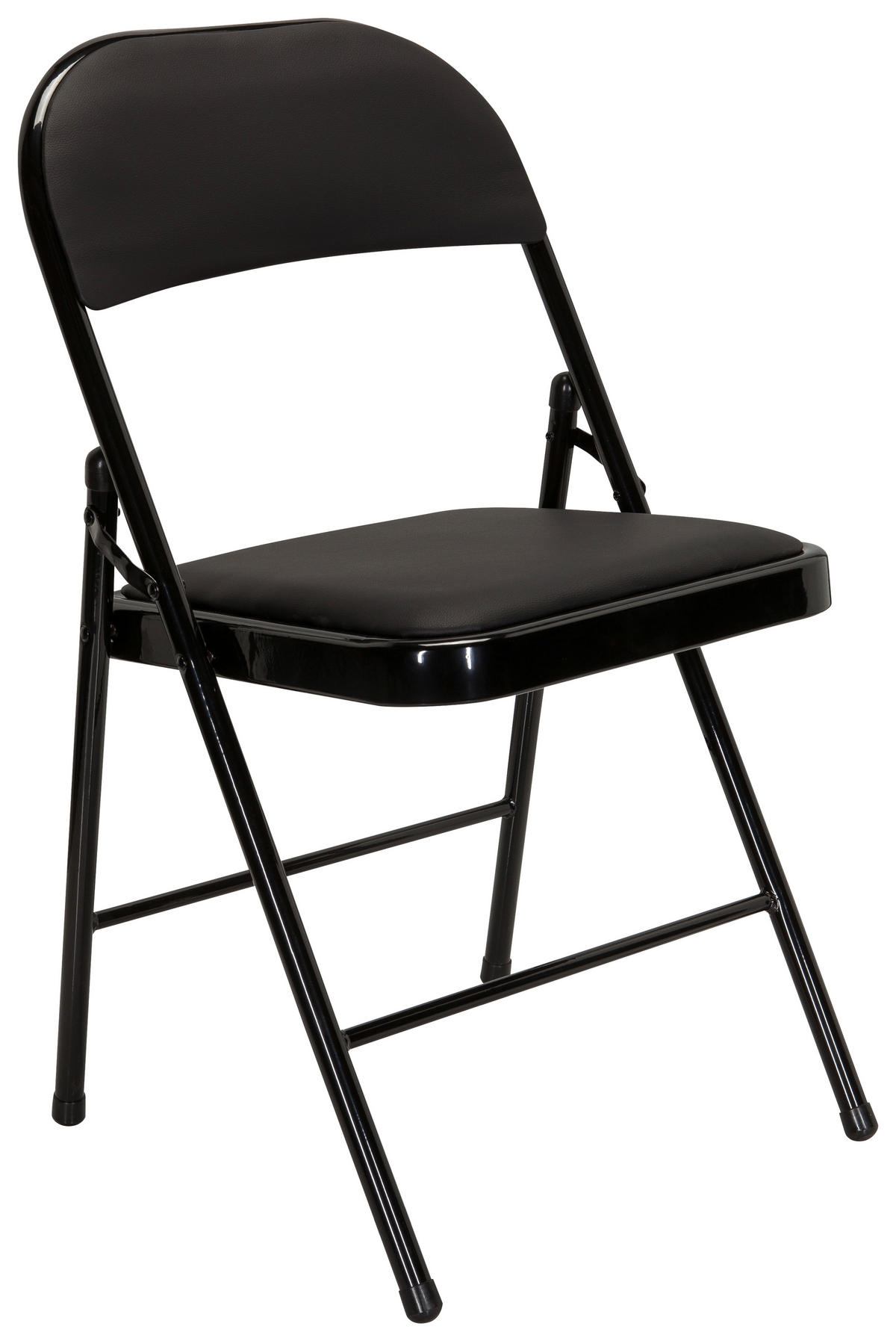 KLAPPSTUHL in Metall, Textil Schwarz  - Schwarz, Basics, Textil/Metall (44/80/49cm) - MID.YOU