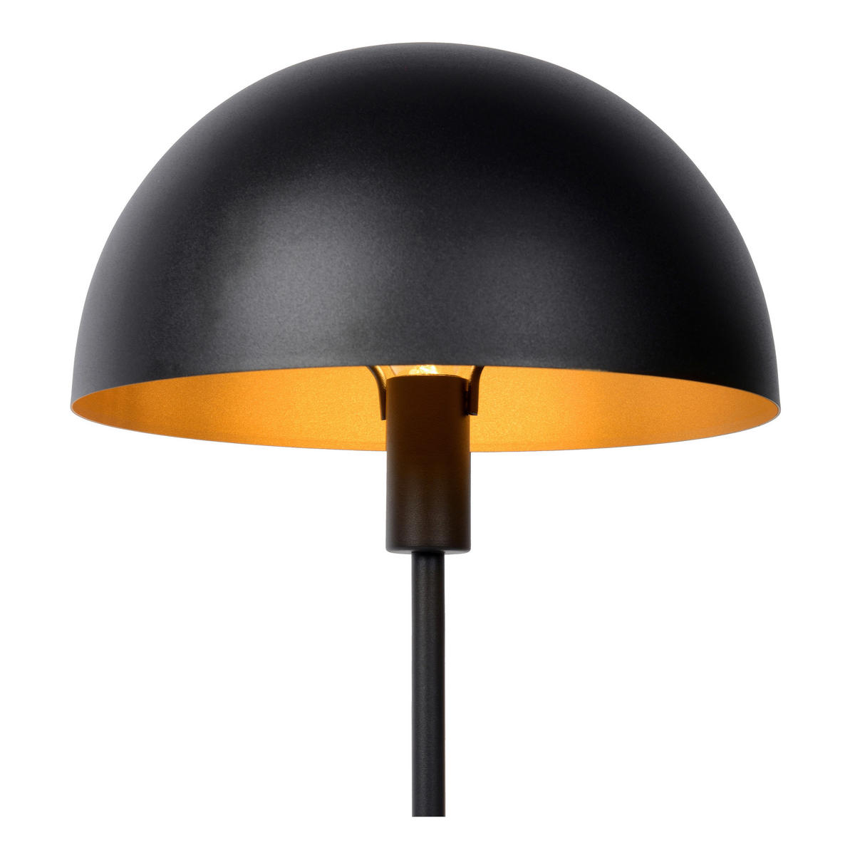 TISCHLEUCHTE - Messingfarben/Schwarz, Design, Metall (25/40cm) - Lucide