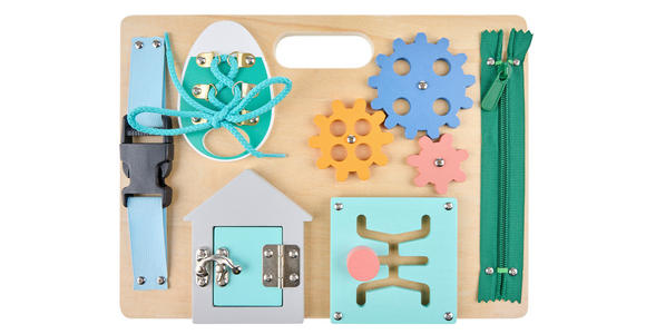 MOTORIKSPIEL  - Multicolor, Basics, Holz/Holzwerkstoff (29,4/21,9/2,6cm) - My Baby Lou