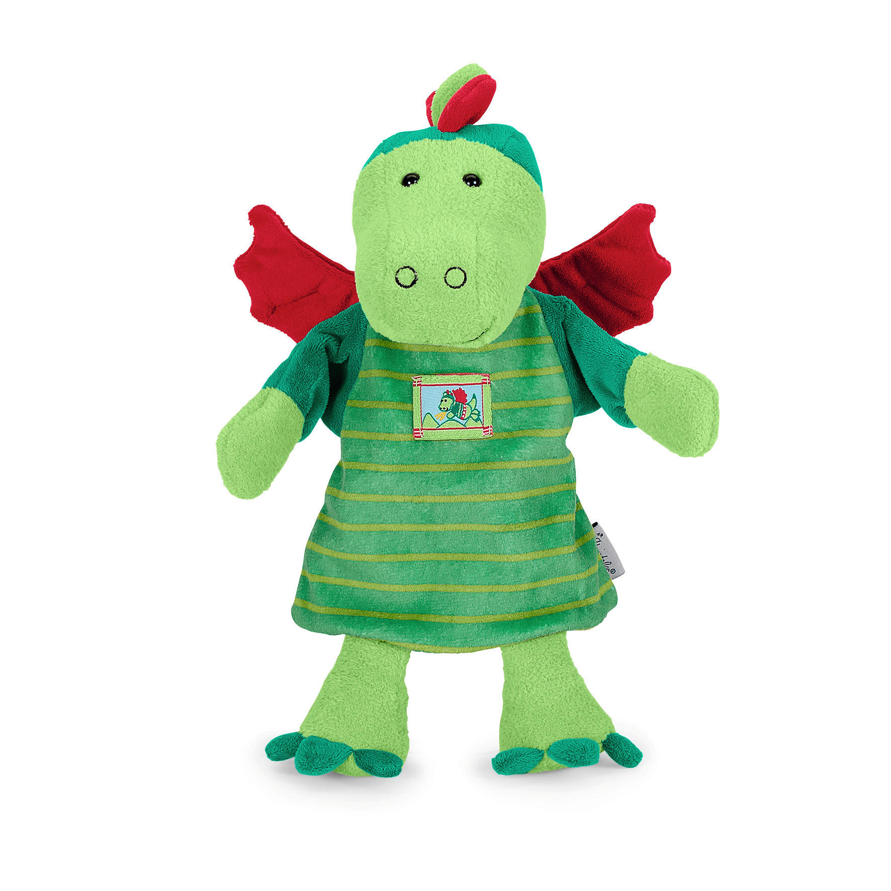 Sterntaler Handpuppe Drache Grün, Rot, Hellgrün 27x10x31 cm