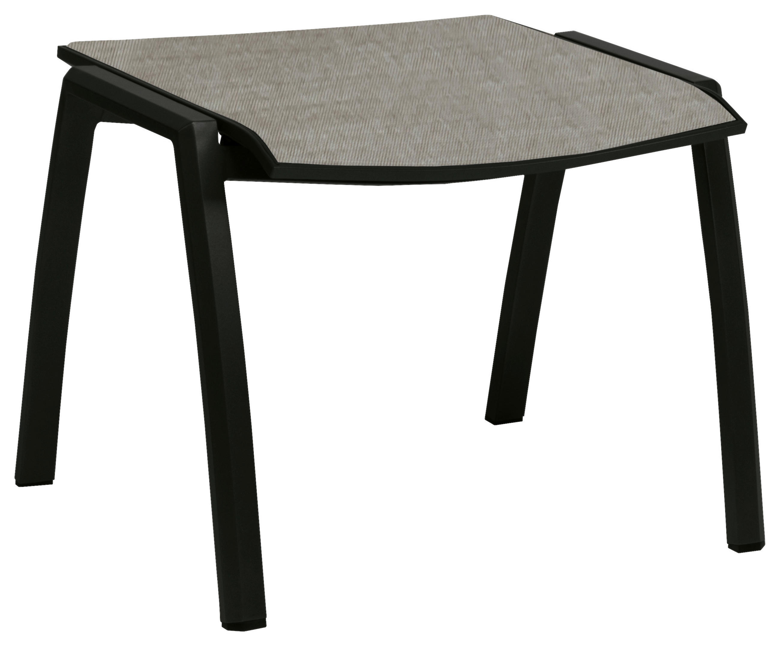 GARTENHOCKER  - Schwarz/Grau, Design, Textil/Metall (58/44/49cm) - Stern