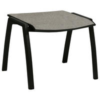 GARTENHOCKER  - Schwarz/Grau, Design, Textil/Metall (58/44/49cm) - Stern