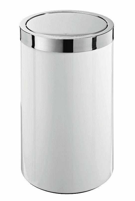 WÄSCHETONNE - Chromfarben/Weiß, Basics, Metall (35/58cm) - Joop!