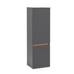 MIDISCHRANK 40/130/35 cm  - Eiche Wotan/Grau, Natur, Holzwerkstoff (40/130/35cm) - Xora