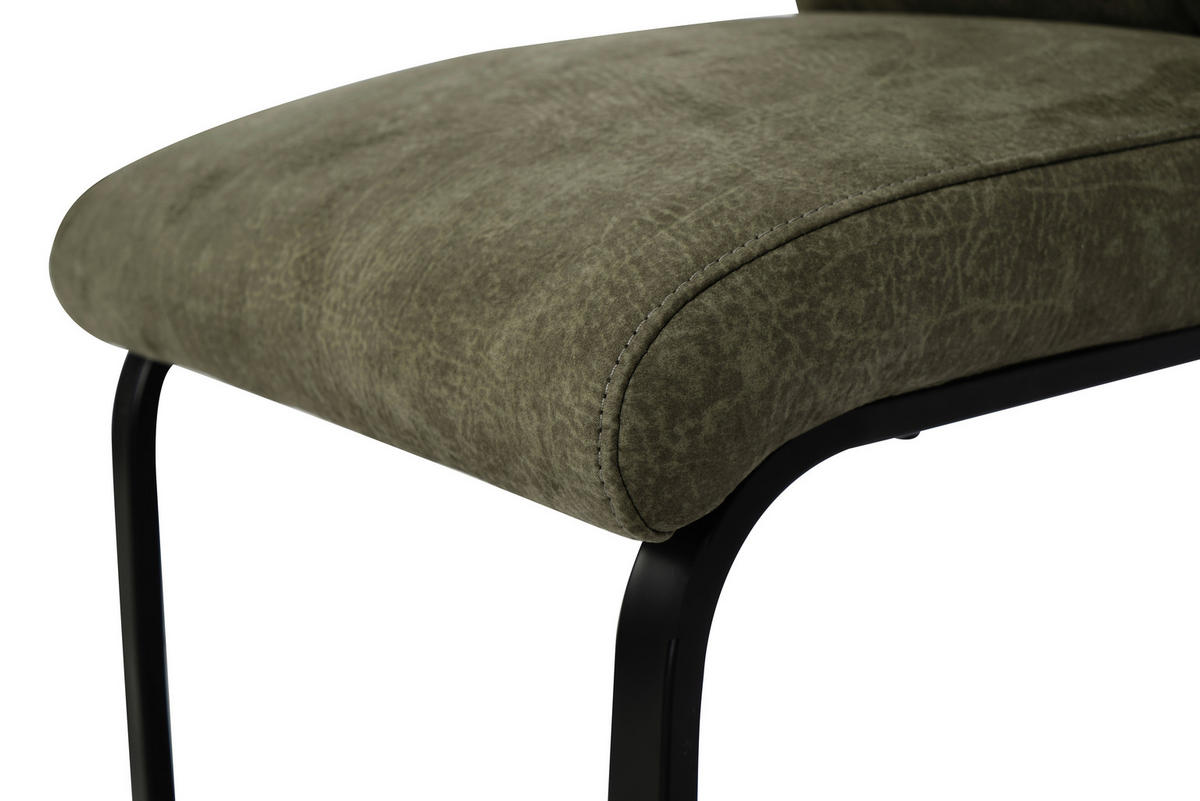 SCHWINGSTUHL  Stoffauswahl Webstoff  - Schwarz/Grün, Design, Textil/Metall (47/106/63cm) - Novel