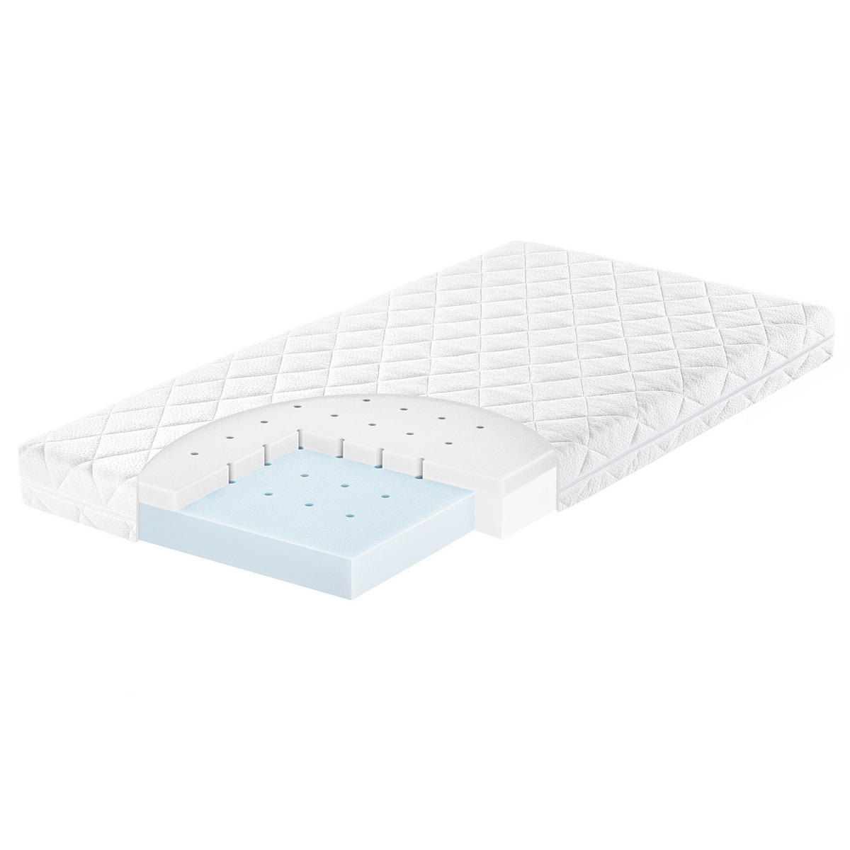 KINDERMATRATZE babydream Classic Compfort, Höhe ca. 10 cm  - Weiß, Basics, Textil (70/140cm) - Julius Zöllner