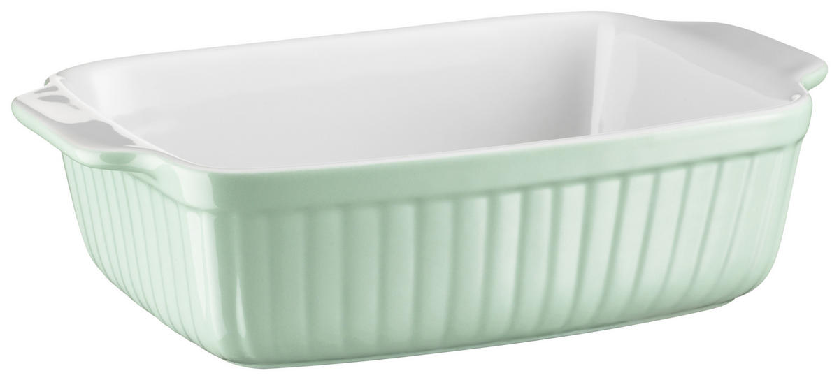 AUFLAUFFORM KITCHEN TIME  2-teilig  - Hellgrün, Basics, Keramik (29,5/38/14,5cm) - Mäser