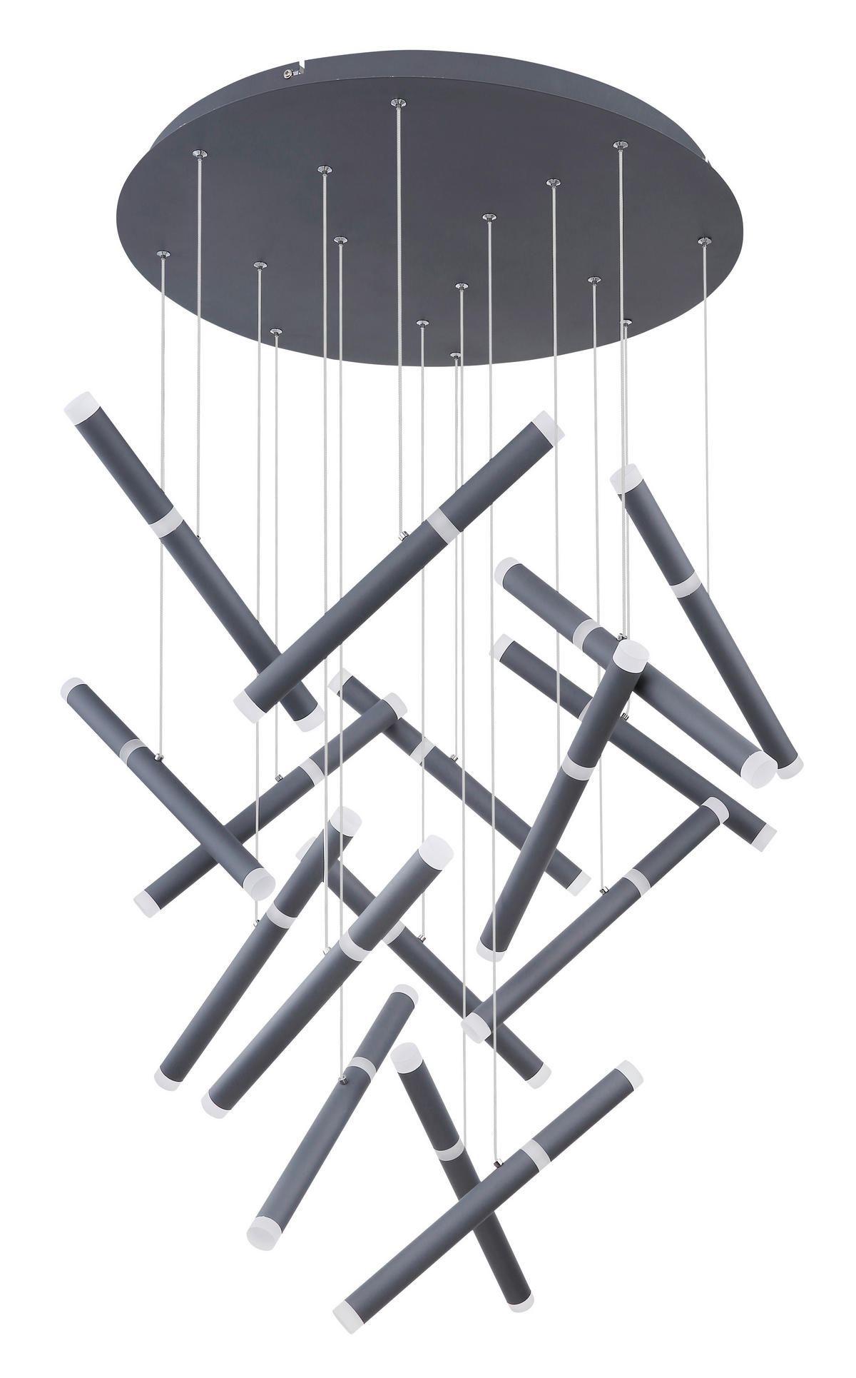 VISEČA LED-SVETILKA  KELSY //4000 K/230 V/ - barve grafita/opal, Trendi, kovina/umetna masa (85/250cm)