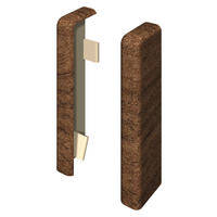 SOCKELLEISTENENDSTÜCK Braun, Nussbaumfarben  - Nussbaumfarben/Braun, Basics, Kunststoff (2.2/2.2/5.9cm) - Egger Holzwerkstoffe