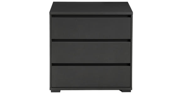KOMMODE in 80/79/48 cm - Anthrazit, Design, Holzwerkstoff/Kunststoff (80/79/48cm) - Carryhome