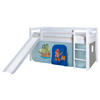 SPIELBETT Kiefer massiv 90/200 cm Blau, Weiß  - Blau/Weiß, Natur, Holz (90/200cm) - MID.YOU