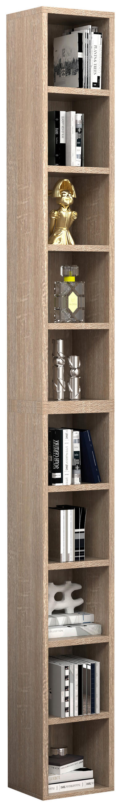 CD-REGAL Sonoma Eiche  - Sonoma Eiche, Design, Holzwerkstoff (40/94/17cm) - MID.YOU