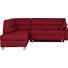 WOHNLANDSCHAFT in Leder Rot - Rot/Alufarben, KONVENTIONELL, Leder/Metall (208/223cm) - Sedda WOHNLANDSCHAFT in Leder Rot - Rot/Alufarben, KONVENTIONELL, Leder/Metall (208/223cm) - Sedda