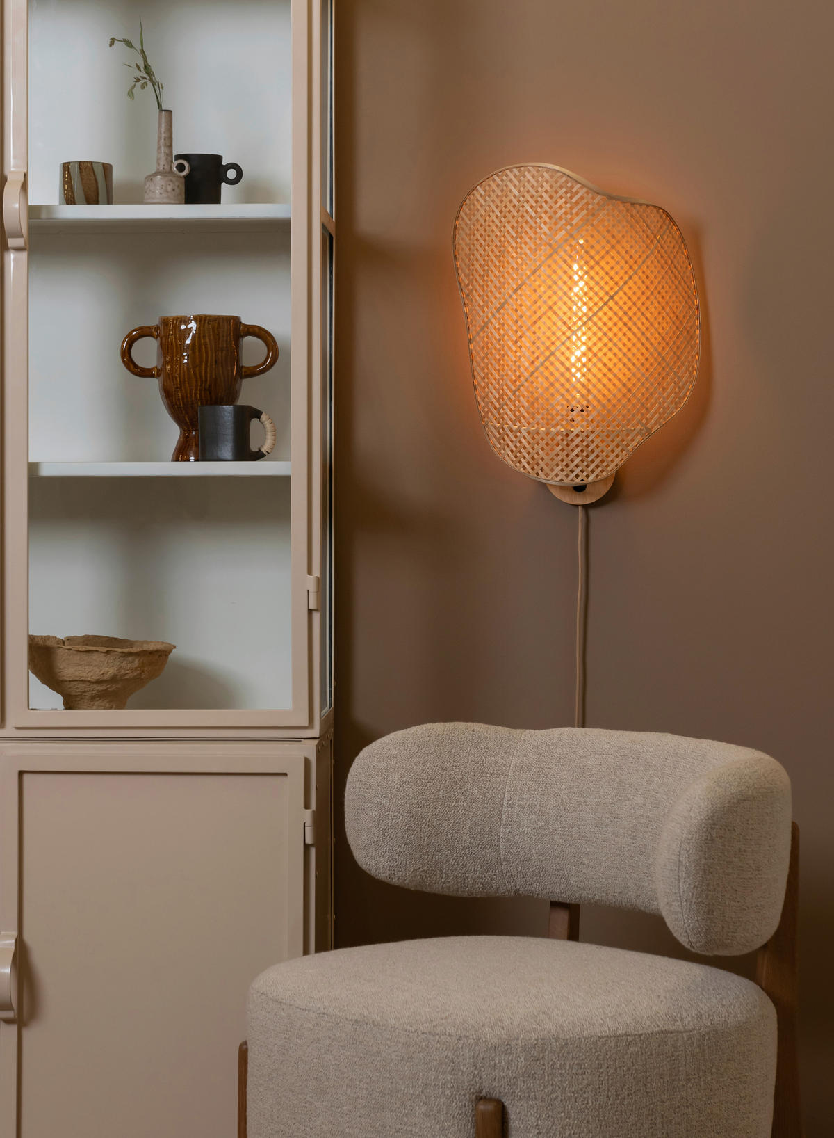 WANDLEUCHTE 40/10/50 cm   - Naturfarben, Basics, Naturmaterialien (40/10/50cm) - Good & Mojo
