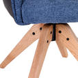 ARMLEHNSTUHL  in Flachgewebe  - Blau/Eichefarben, Design, Holz/Textil (62/84/56cm) - Landscape