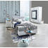 Boxspringbett Boxspringbett "Mars" Webstoff 120/200 cm INKL. Matratze, Topper - Silberfarben/Weiß, Design, Holz/Textil (120/200cm) - Esposa