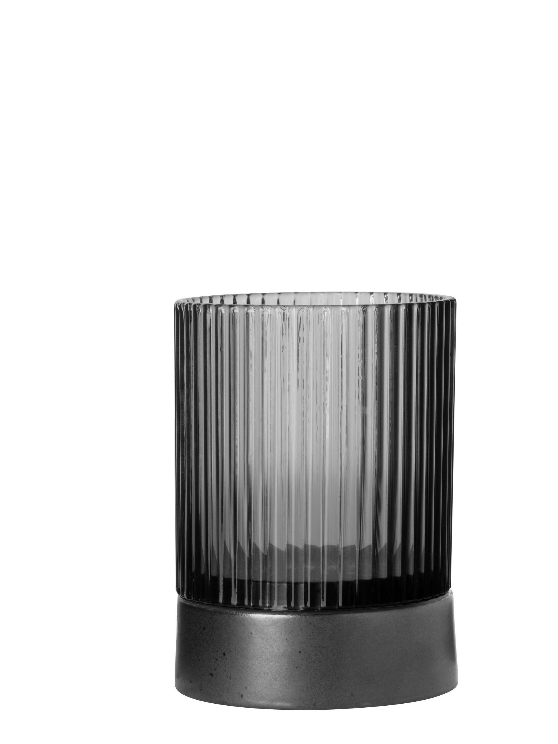WINDLICHT Grau 7/9,6 cm  - Grau, Basics, Glas/Keramik (7/9,6cm) - ASA