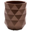 ZAHNPUTZBECHER Kunststoff  - Dunkelbraun, Basics, Kunststoff (7,5/9,5/7,5cm) - Royal Garden