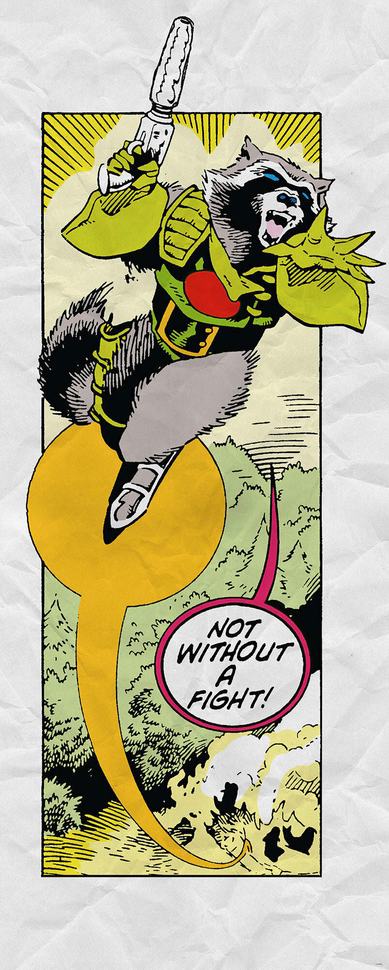 Fototapete Guardians Retro Rocket Raccoon