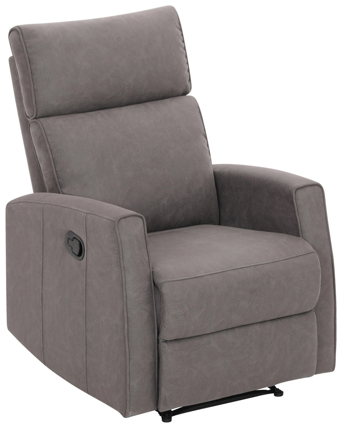 RELAXSESSEL Mikrofaser    - Schwarz/Grau, KONVENTIONELL, Kunststoff/Textil (73/105/93cm) - Xora