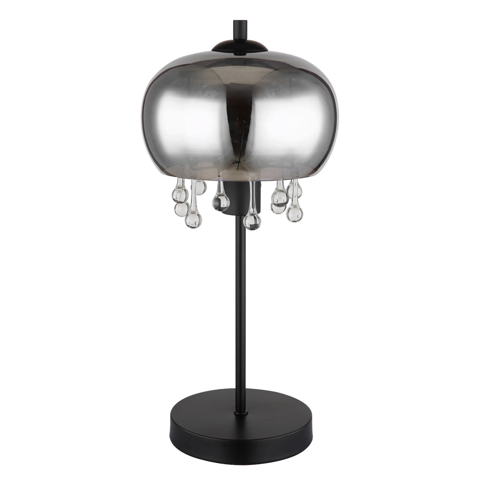 STOLNÍ LAMPA, E27, 21/45 cm  - černá, Lifestyle, kov/sklo (21/45cm) - Globo